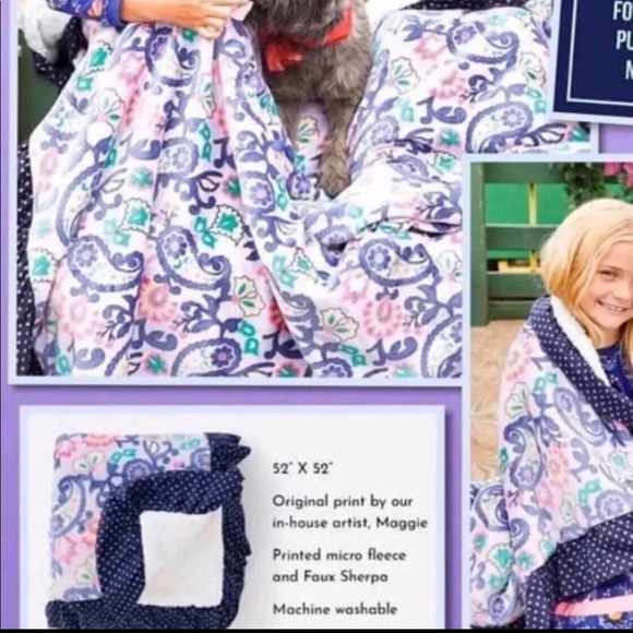 New in Bag Matilda Jane Perfect Paisley Blanket - Picture 3 of 3